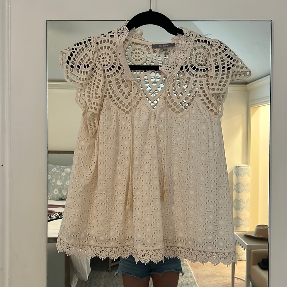 Blue Tassel brand blouse